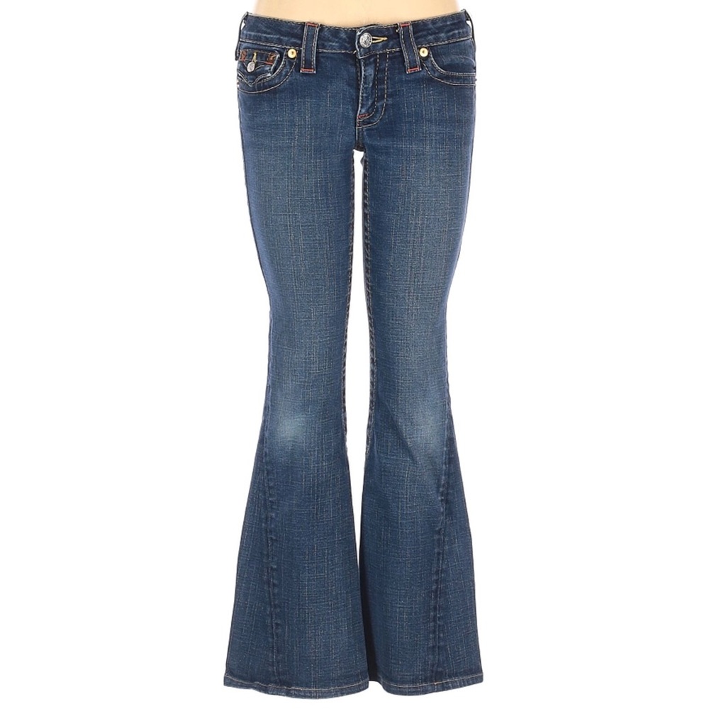 True Religion Vintage Joey Flare Denim Jeans Sz 30